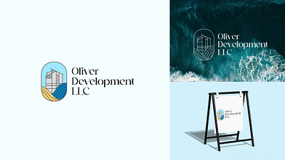 Logo Design Oliver Development LLC abstract branding elegant emblem graphic design icon logo logotype modern monogram motion graphics typography