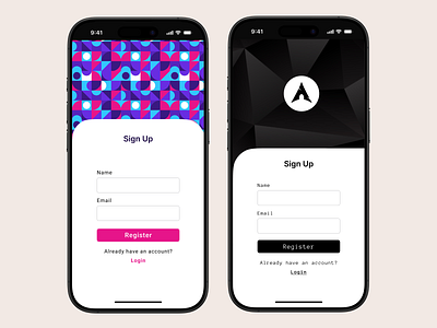 Mobile Sign Up Screen UI Designs app design mobile mobile design sign up ui