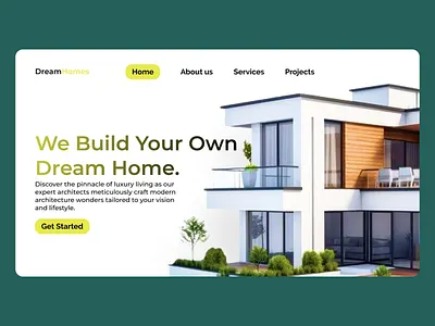 Modern Real Estate Website UI architecture ux home construction home design home page ui house builder interior design landing page luxury homes minimalist design modern homes property listing property website real estate real estate ui ui design ux design ux ui web design website inspiration website ui