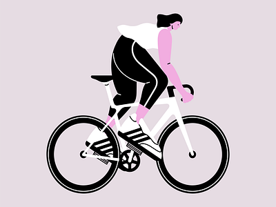 Cycling girl art artwork bicycle bike branding characterdesign cycle cycling cyclinggirl design drawing girl graphic design illustration sports