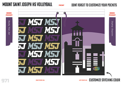 Mount Saint Joseph HS Volleyball Slunks Design graphic design sports design volleyball