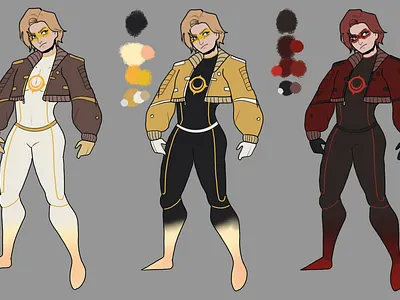 Character Design: Sunblast character design comic concept art digital art illustration