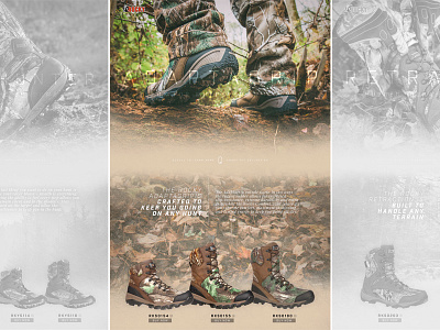 Rocky | Landing Page Concept footwear landing page outdoor rocky web