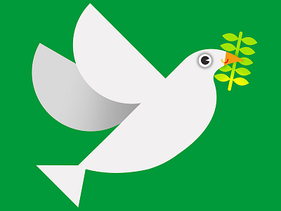 Greenpeace Dove activism dove green greenpeace hope love peace political resist social trump