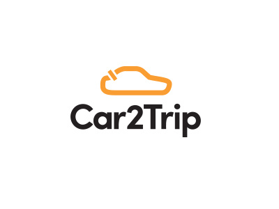 Car2Trip auto car lap logo map race track