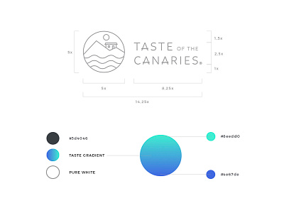 Dribbble Taste Const architecture brand branding canary islands gradient logo logodesign logotype rental house