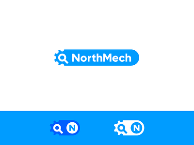 NorthMech gear icon logo mech mechanic mind north shine staffing sun sweden user