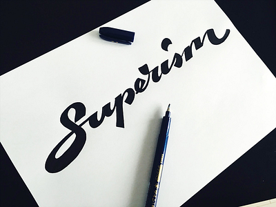 Superism calligraphy clothing flow lettering space superism type urban vintage