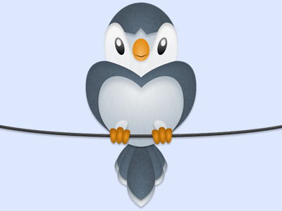 Birdie bird cartoon character design vector