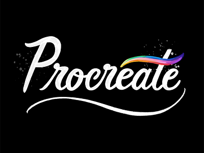 Procreate app brush lettering calligraphy digital lettering hand lettering procreate script