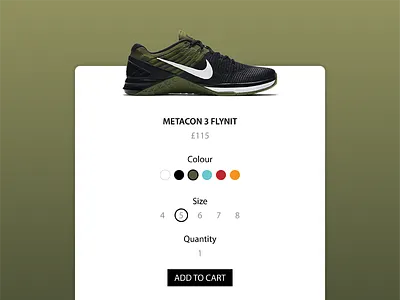 Daily UI - Day 33 - Customise Product customiseproduct dailyui day33 nike shopping sneakers