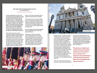 Waterloo Journal battle book britain history journal magazine spread war waterloo