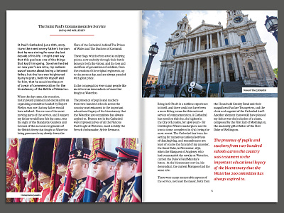 Waterloo Journal battle book britain history journal magazine spread war waterloo