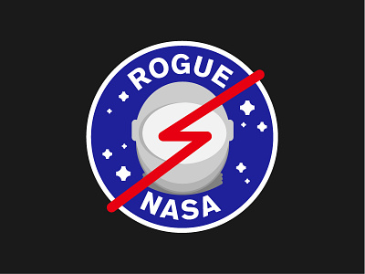 Rogue Nasa astronaut logo nasa patch resist resistance rogue roguenasa space sticker