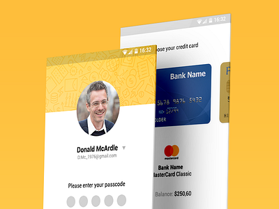 Mobile wallet app android app design material mobile payment ui uiux ux wallet