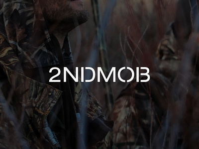 2NDMOB 2ndmob gear hunting logo logotype mob second wordmark