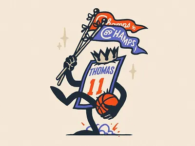 Isiah Thomas Banner basketball isiah thomas nba pistons