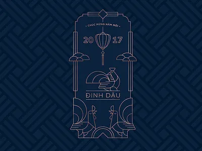 YEAR OF THE ROOSTER 2017 behence illustration lunar new rooster year