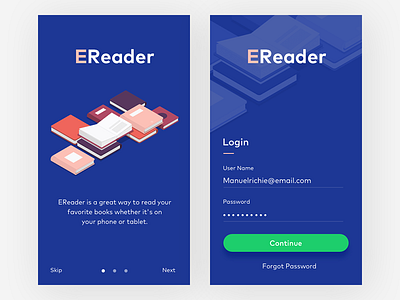 Sign Up Page concept dailyui login reader walkthrough