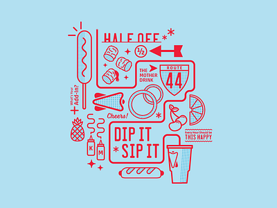 America's Drive-In cherry corn dog drink fast food food happy hour icon route 44 sonic tots