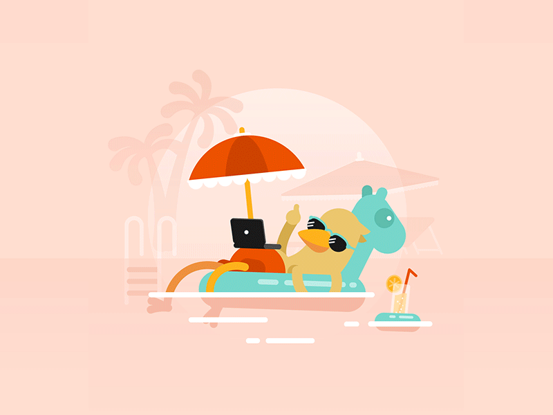 Weekend charactedesign flatdesign illustration motiondesign