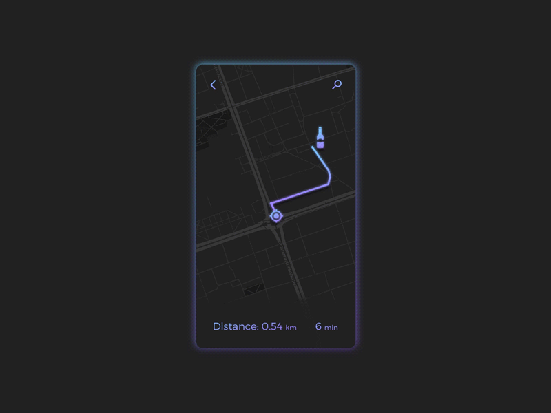 Location Tracker – Day 20 #DailyUI 29 app concept daily dailyui interface location tracker map ui ux web website