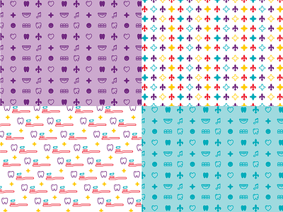 Tooth Hurty branding design iconography patterns teeth