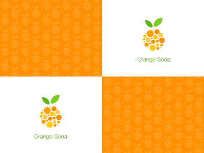 Orange Soda Logo Concept branding logo orange