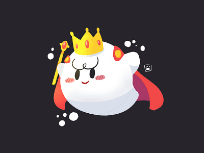 King Boo beargara boo character cute ghost mario nintendo