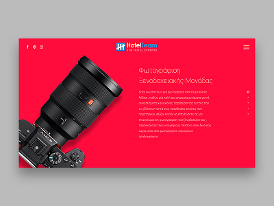 HotelTeam fullpage photography uiux wordpress