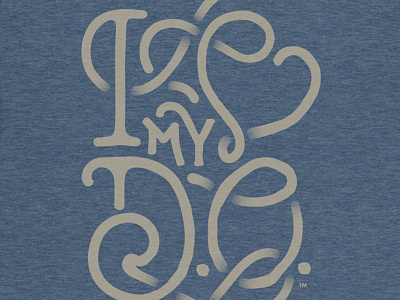 I Heart My D.O. Tee screen print t shirt design tee type design typography