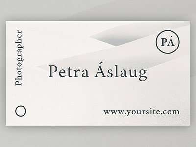 Simple Business Card business card dark designer elegant light minimal photography simple template typography