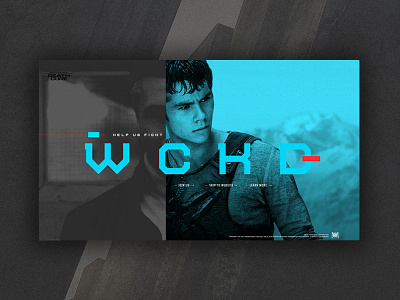 WCKD death cure fox maze runner movies ui ux wckd webdesign website