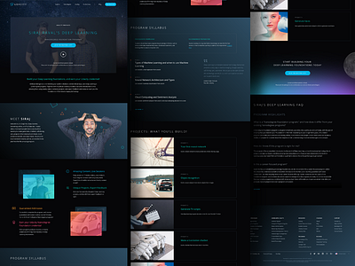 Deep Learning Nanodegree Foundation Program ai artificial intelligence deep learning ed tech education education technology landing page nanodegree udacity ui design web design