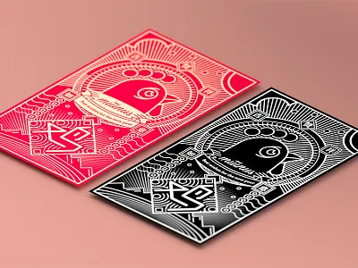 Chinese new year affinity card illustration rooster