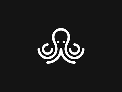 Octopus animal design illustration line logo mark natural ocean octopus sea symbol water