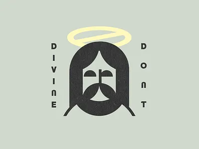 Divine Don't austin halo icon iconography illustration jesus logo new york vector