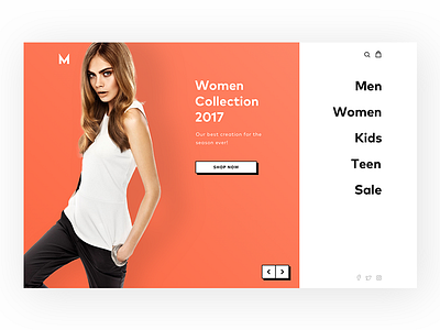 Daily UI challenge #003 — Landing Page dailyui landingpage shop store
