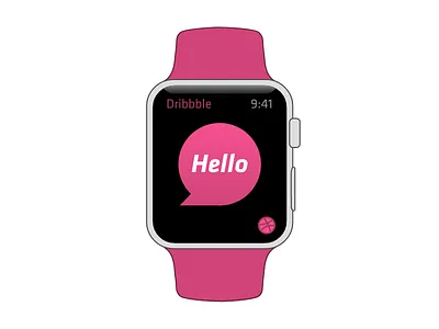 Hello Dribbble apple debut watch