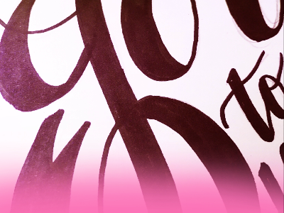Thick & Thins dawnsteinbock drawing handdrawn ink lettering
