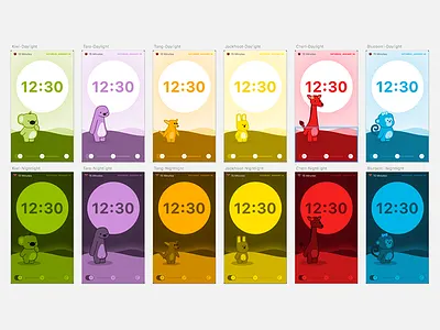 Kiwi Lights 2.0 animation cartoon childrens book kiwi flashlight layout redesign sketch app