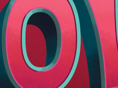 Valentine sneak peek 2 handtype lettering pink teal texture type typography valentine vector