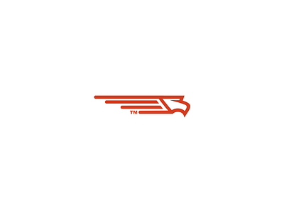 Eagle eagle logo simple wings