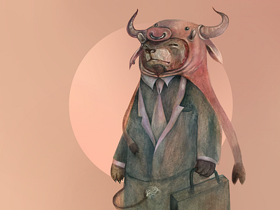 bear pretending to be a bull bear bull finance illustrations market