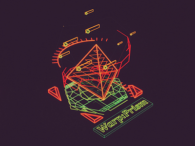 Warp Prism /// 3d cg hologram houdini scifi space ui ux warp