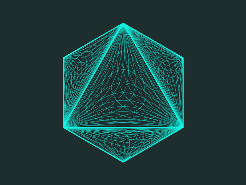 Isotomic abstract animation creative coding geometric art geometric design geometry gif hexagon mathart mathematica minimal motion graphic