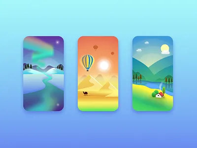 Scenery2(3p) illustration scenery sketch ui