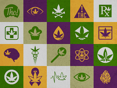 Medical Marijuana Icons graphic icon iconpack icons illustrator marijuana medical original vector weed