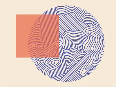 Sketch Study - Waves & Crashes geometric illustration lines linework patterns sketches zen