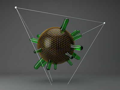 Atom 3d design c4d cinema4d motiongraphics